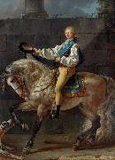 Jacques-Louis David Equestrian portrait of Stanislaw Kostka Potocki oil painting picture wholesale